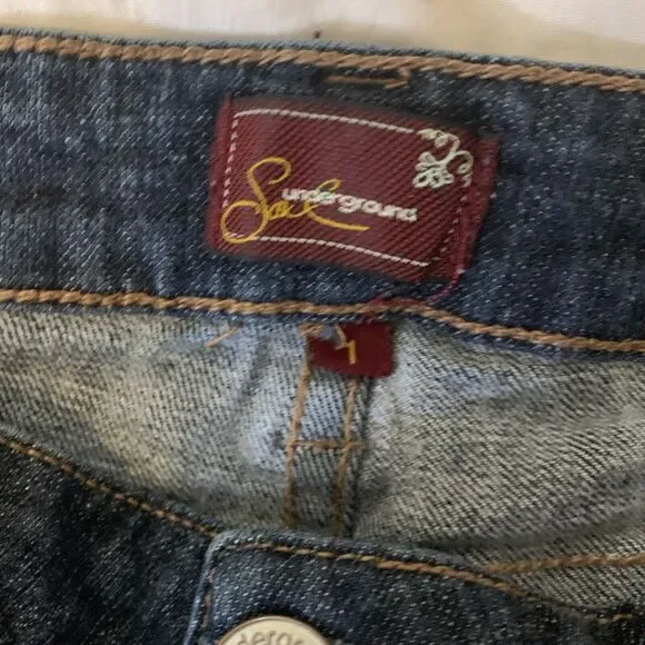 Underground Soul  jeans size 1 dark wash 26x30 Low Rise - Picture 4 of 7